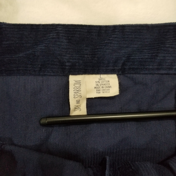 Tilly's Sky and Sparrow Corduroy Button Front Dress in Navy Blue Women's Size L - Picture 5 of 5